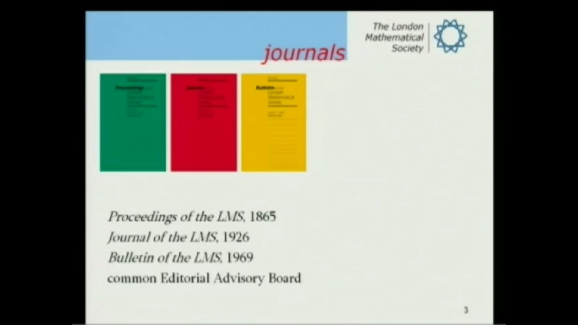 Workshop on Mathematical Journals, lec. 21 - Mathematics journals: who reads them? Thumbnail