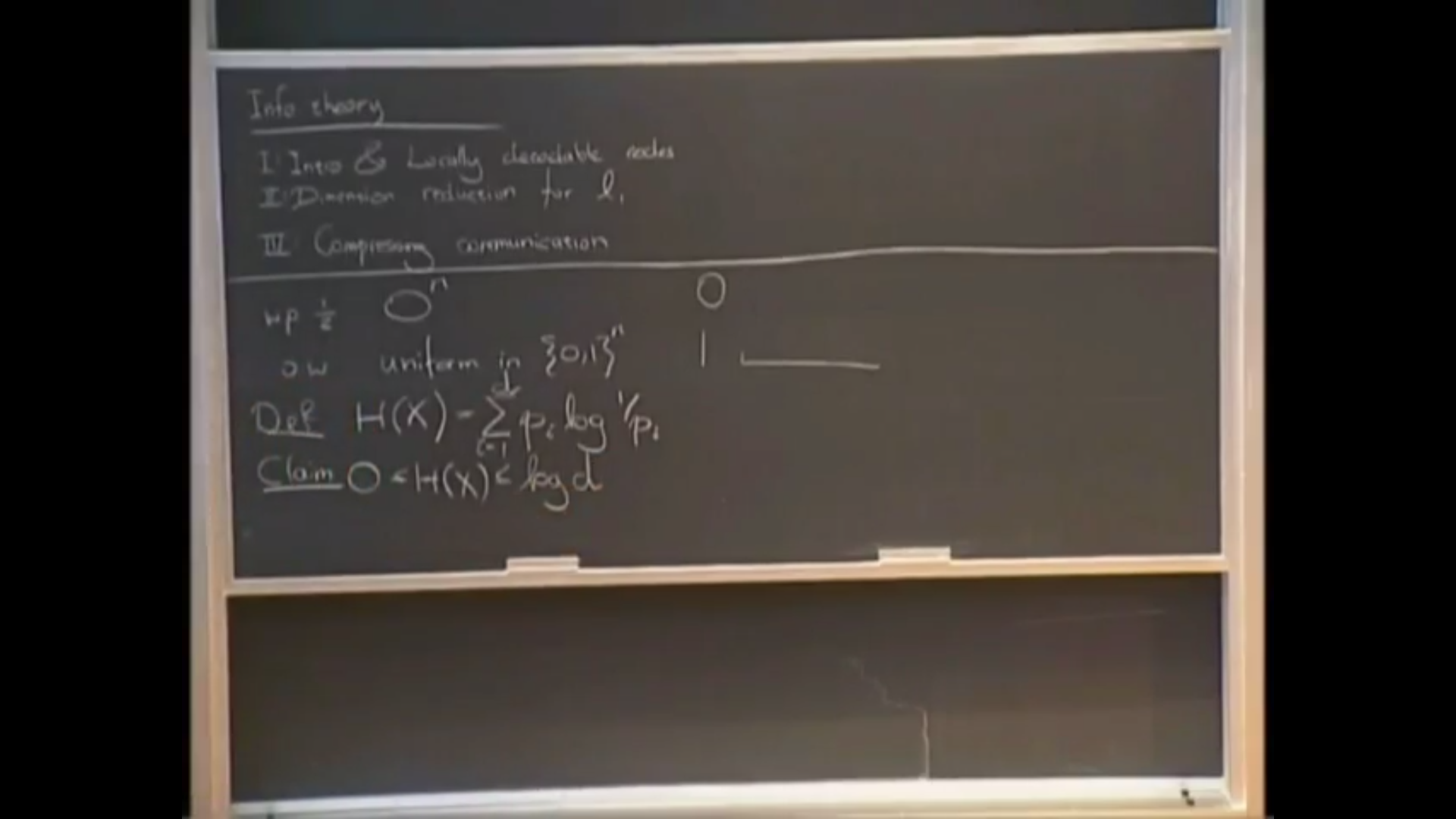 Information Theoretic Techniques in Theoretical Computer Science I Thumbnail