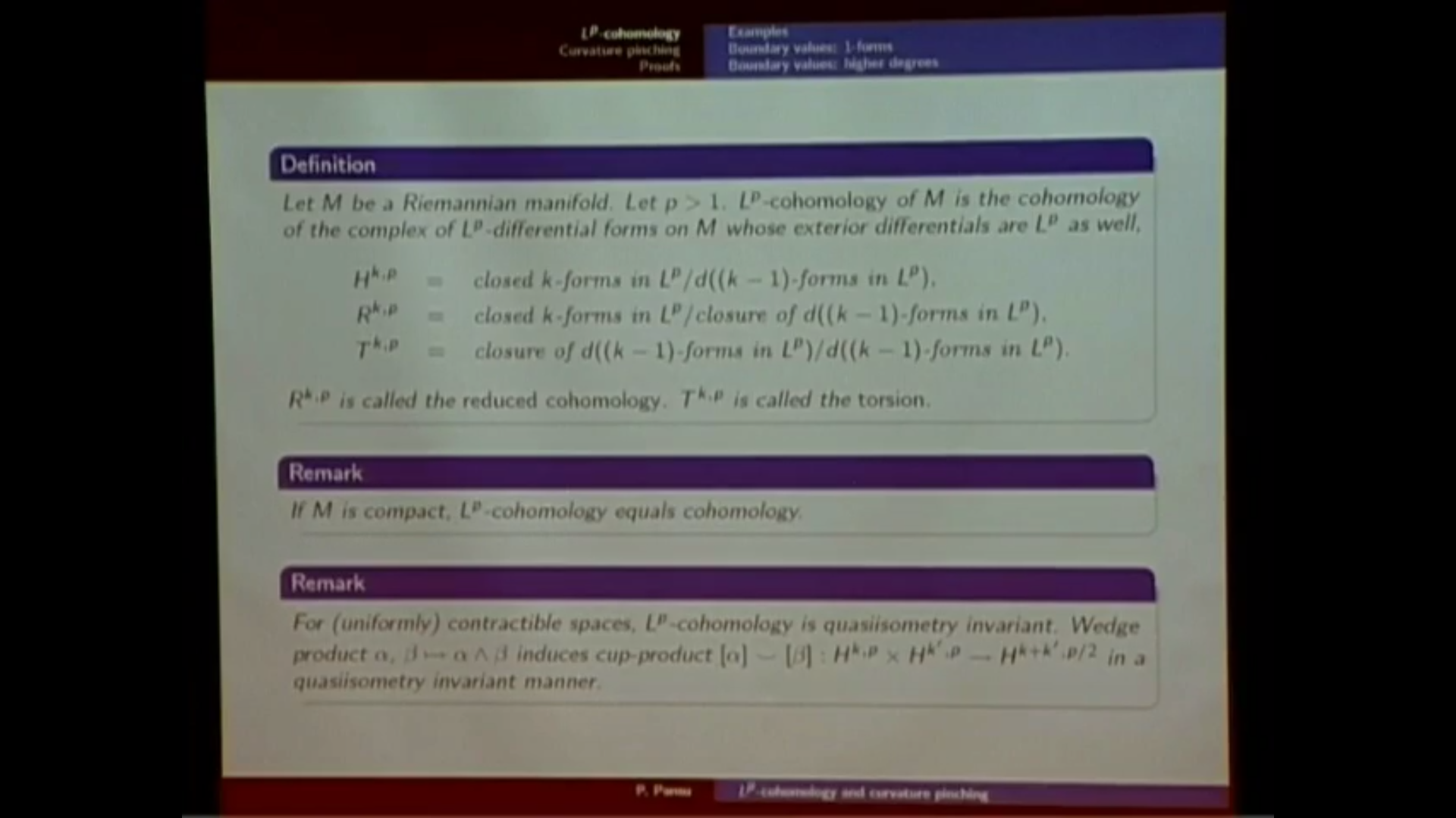 L^p-Cohomology and Pinching Thumbnail