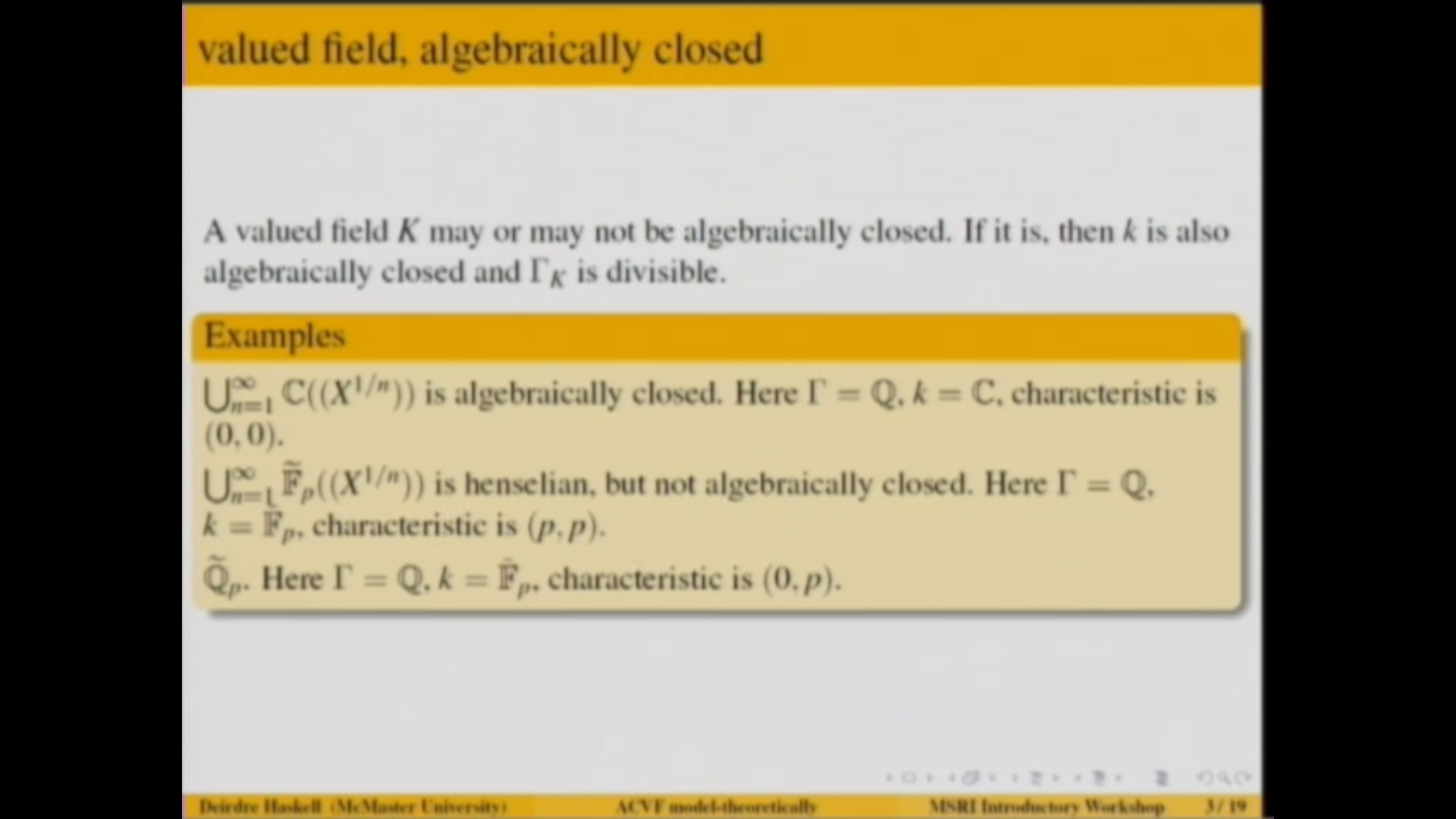 A model-theorist's view of algebraically closed valued fields Thumbnail