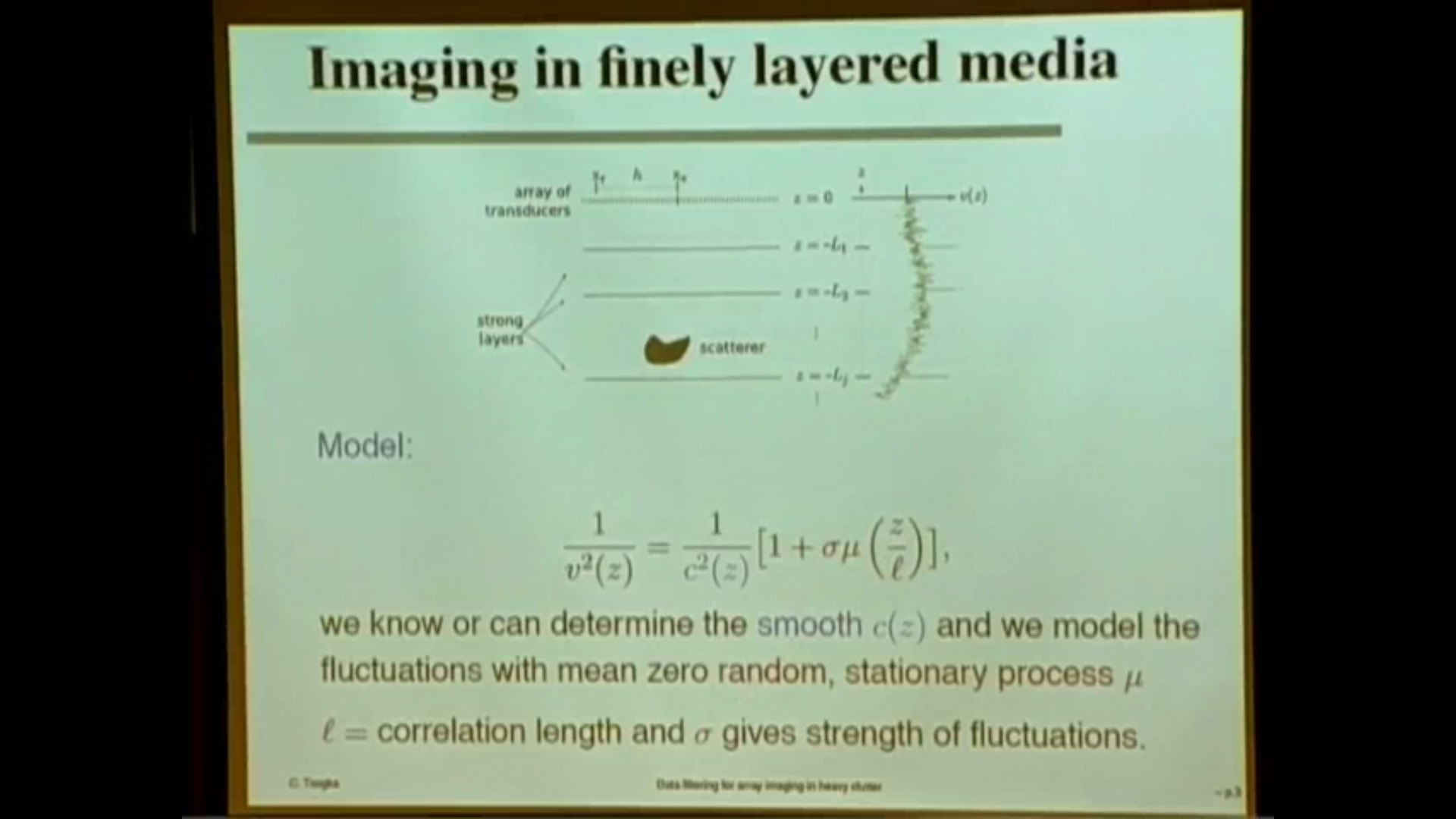 Coherent Imaging in Random Media II Thumbnail