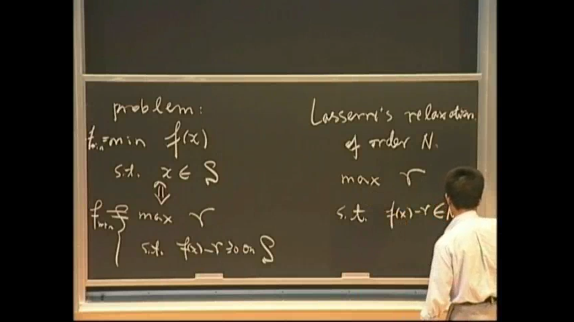 Algebraic, Geometric, And Combinatorial Methods For Optimization: lecture 9 Thumbnail