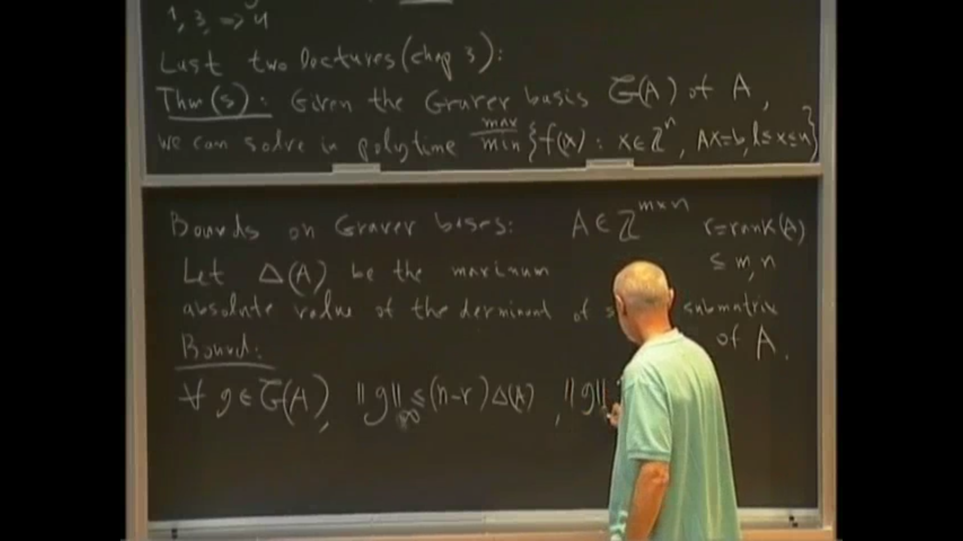 Algebraic, Geometric, And Combinatorial Methods For Optimization: lecture 21 Thumbnail