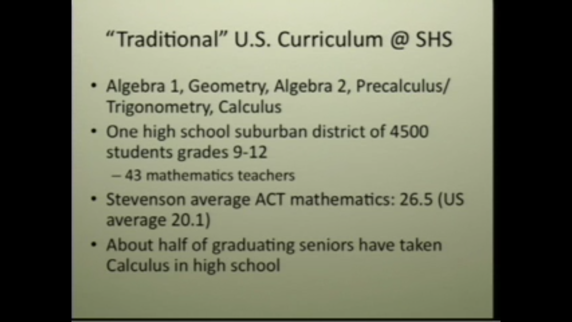 Presentation on implementing U.S. curricula Thumbnail