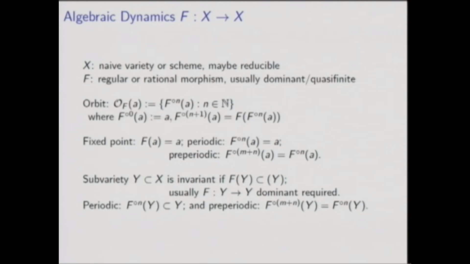 Algebraic Dynamics and the Model Theory of Difference Fields Thumbnail