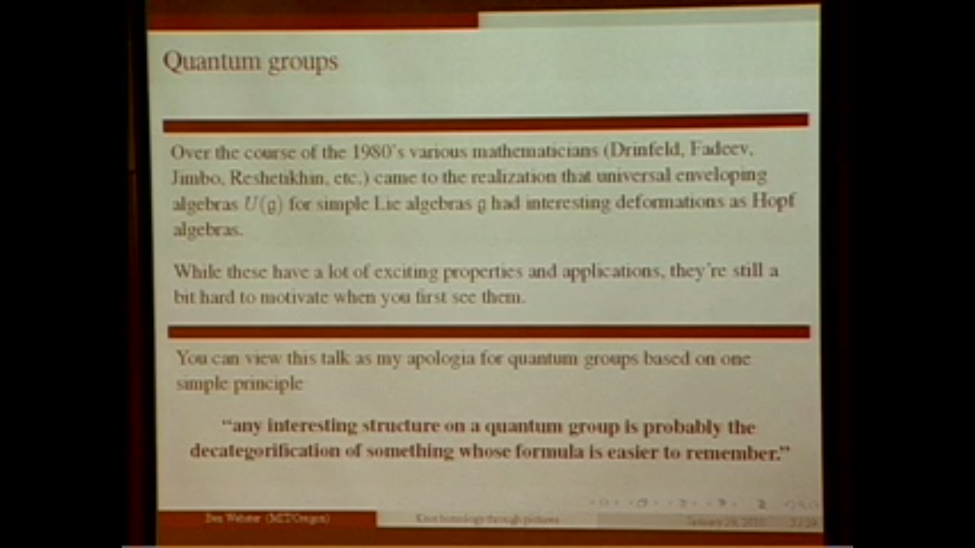 Knot Homology for Quantum Invariants Through Pictures Thumbnail