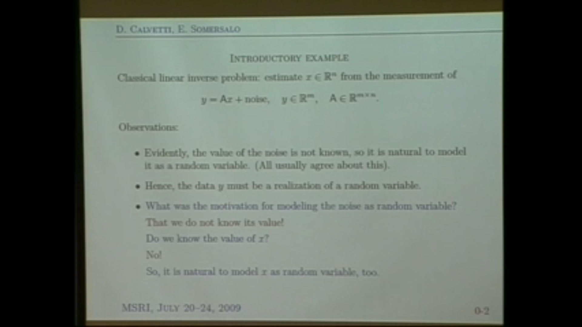 Inverse Problems - Calvetti & Somersalo III Thumbnail