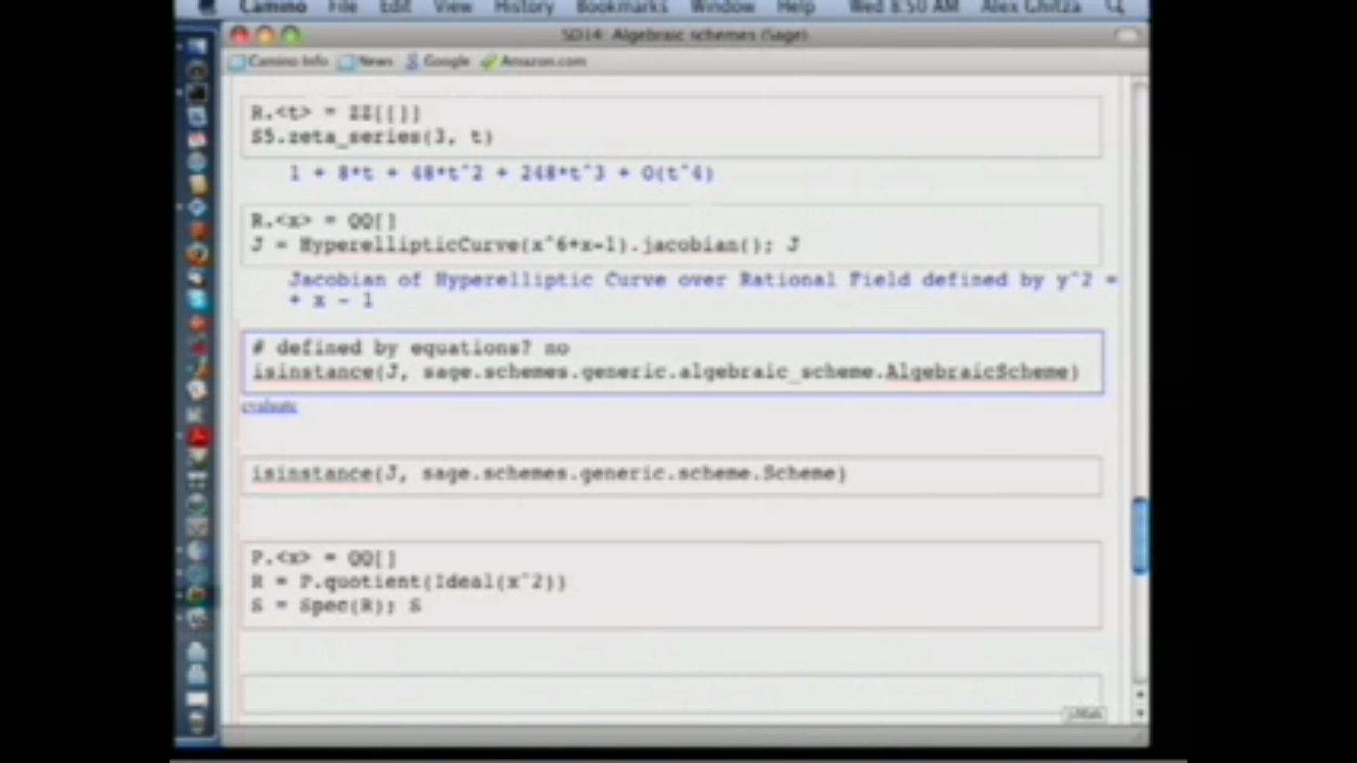 Algebraic Geometry using Sage Thumbnail