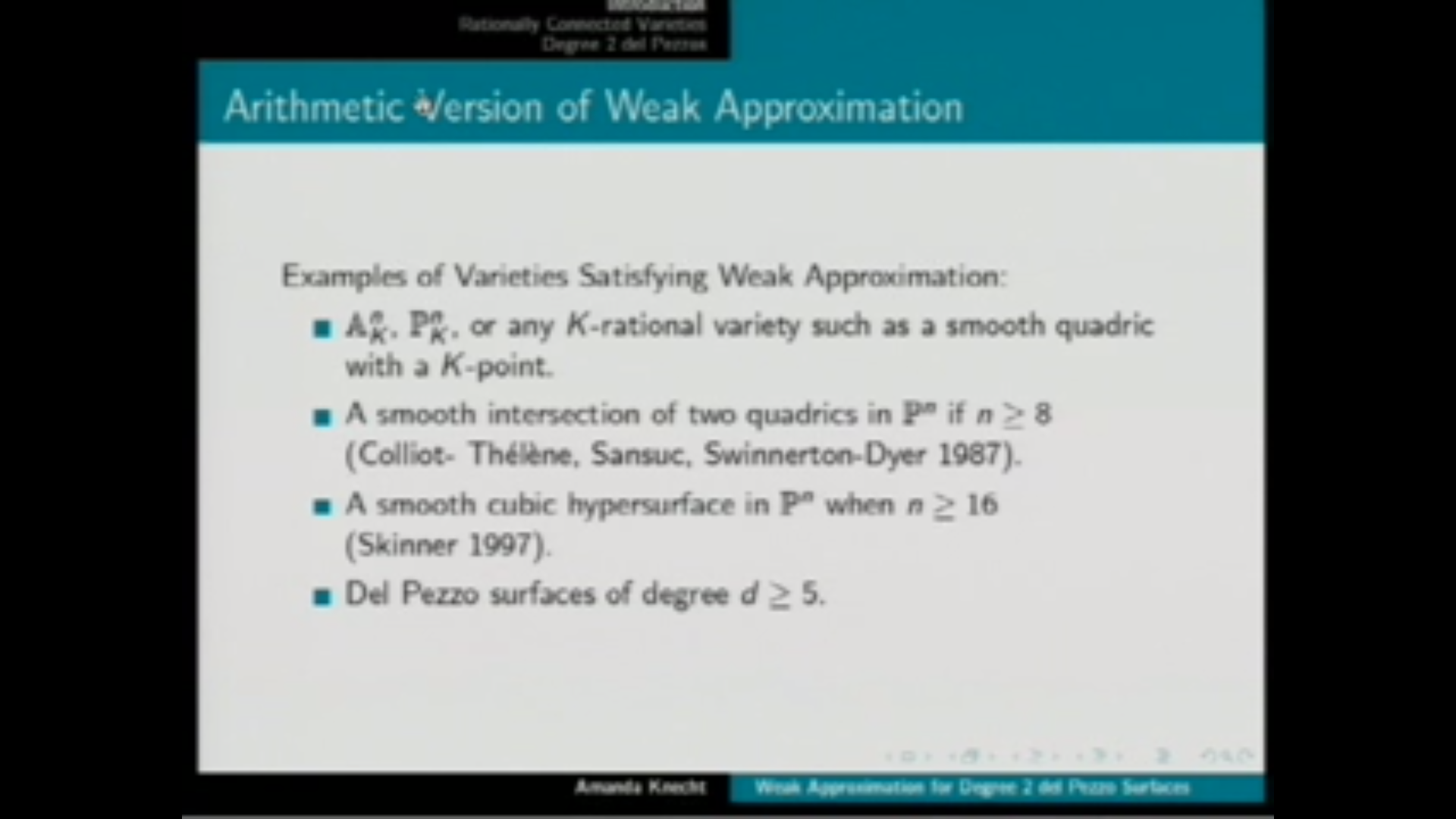 Weak Approximation for Degree 2 del Pezzo Surfaces Thumbnail