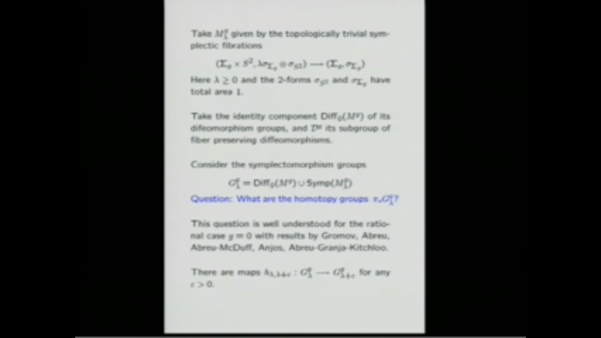 Topology of symplectomorphism groups Thumbnail