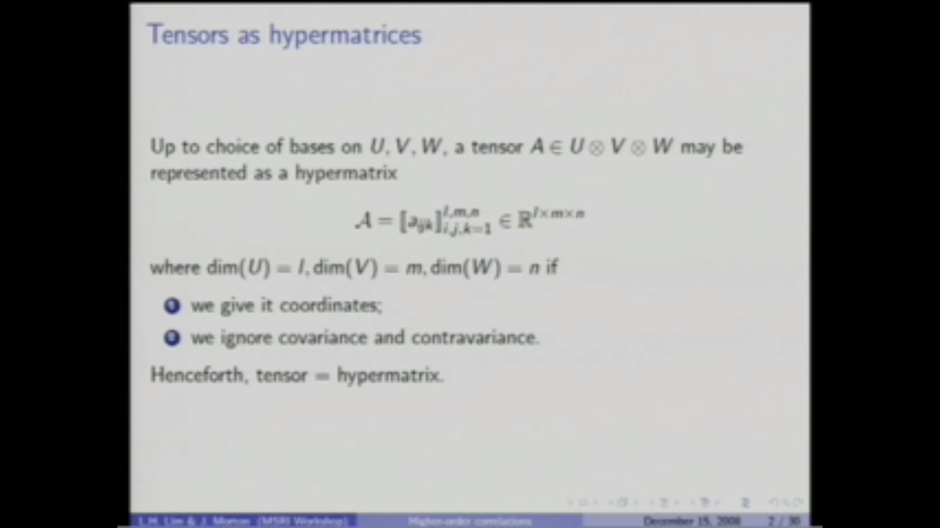 Algebraic models for higher-order correlations Thumbnail