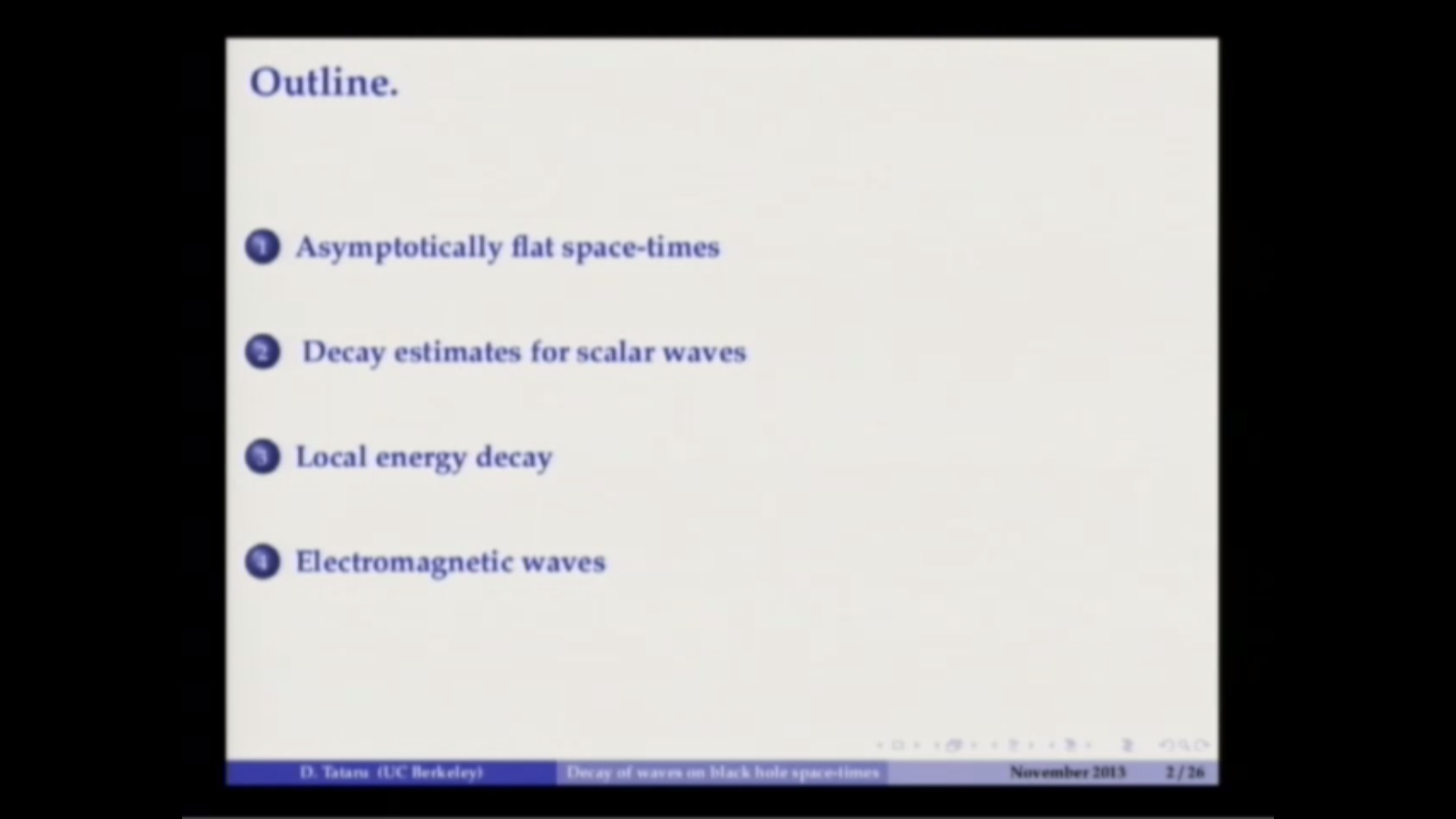 Decay of scalar and electromagnetic waves on black hole backgrounds Thumbnail