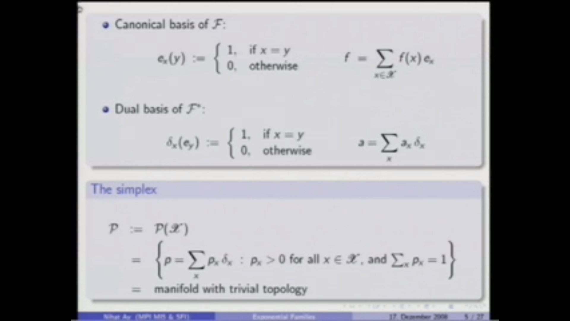 On the natural geometry of exponential families Thumbnail