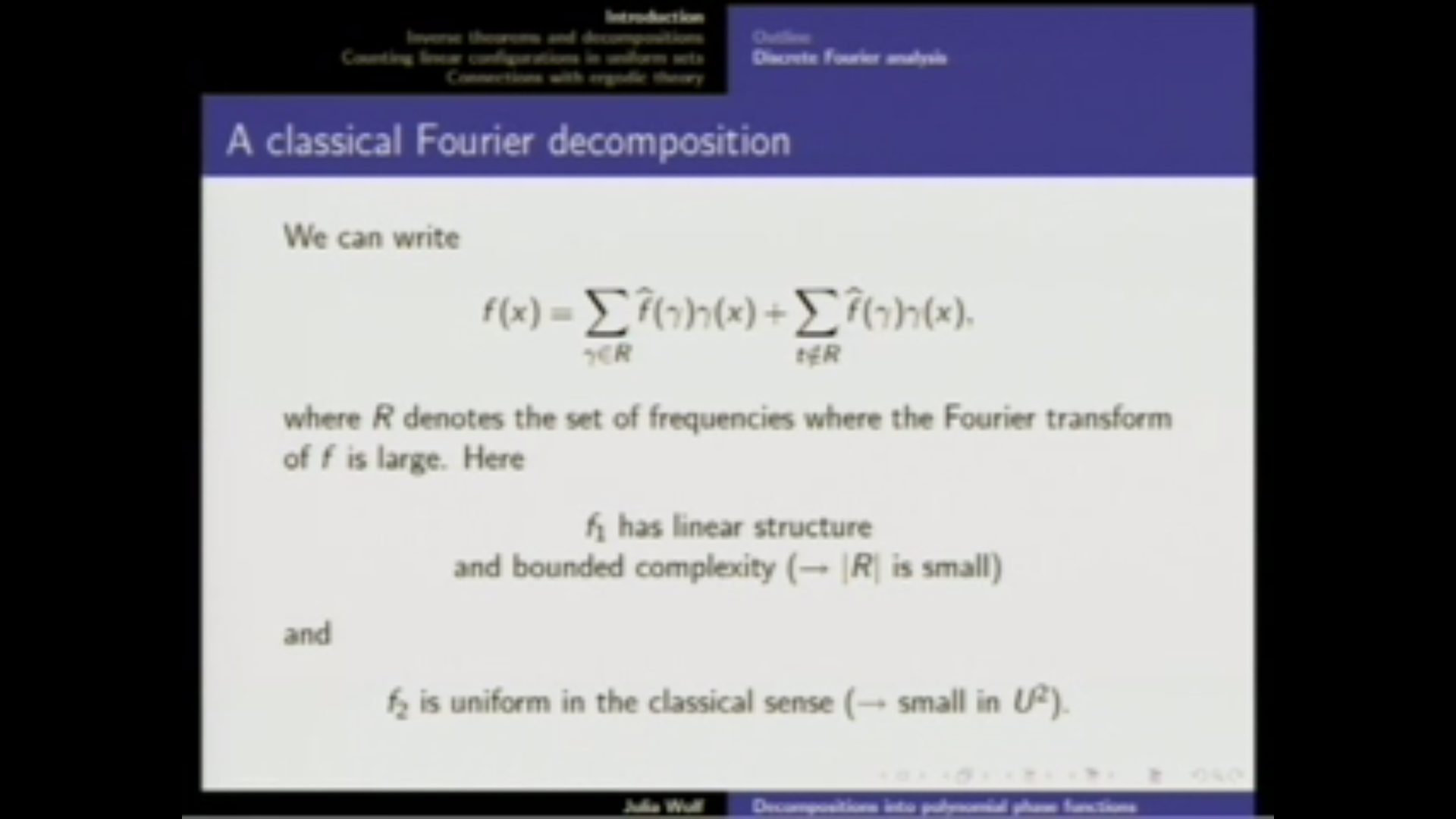 Decompositions into polynomial phase functions Thumbnail