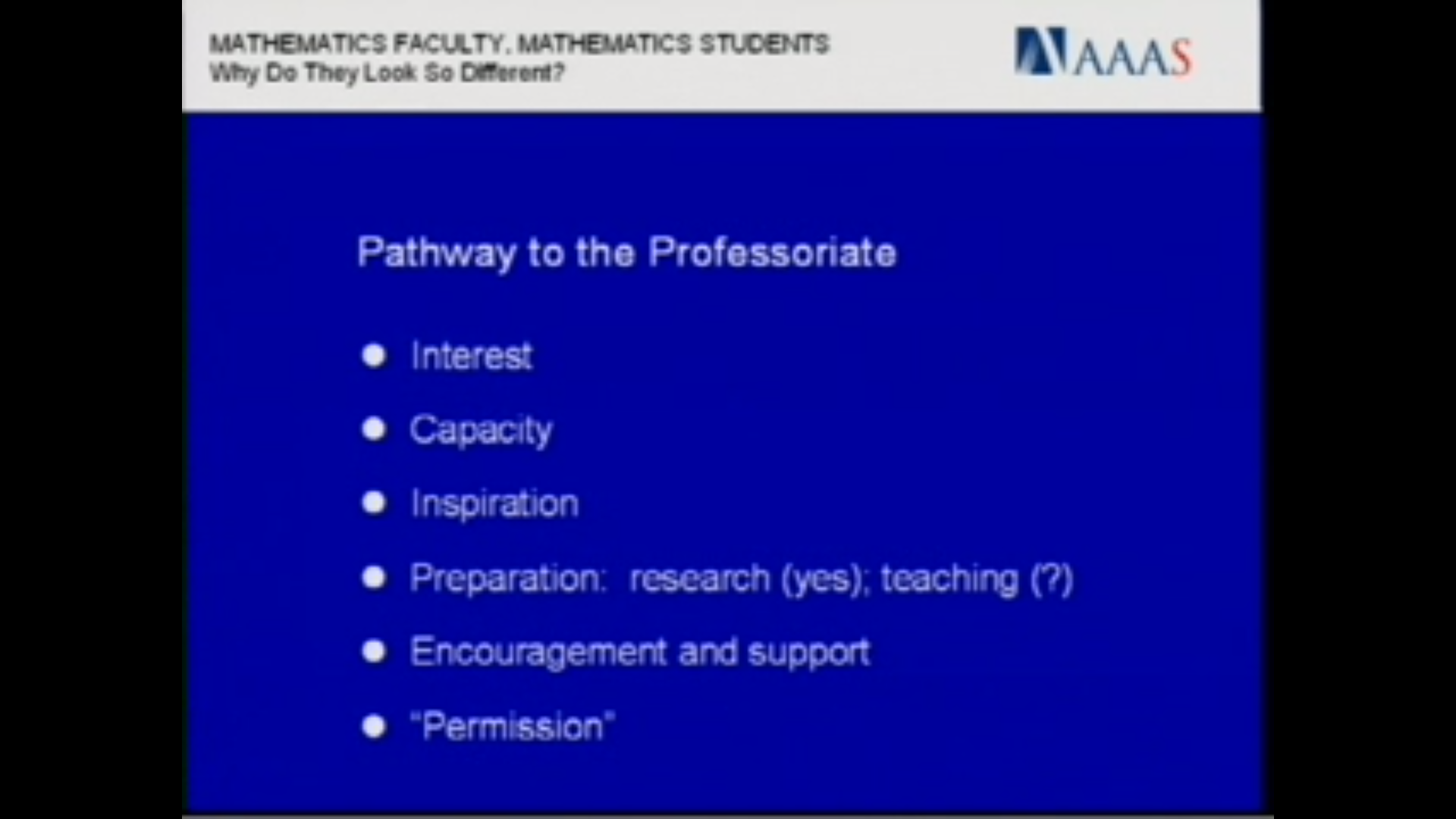 Women and Math Program at the Institute for Advanced Study Thumbnail