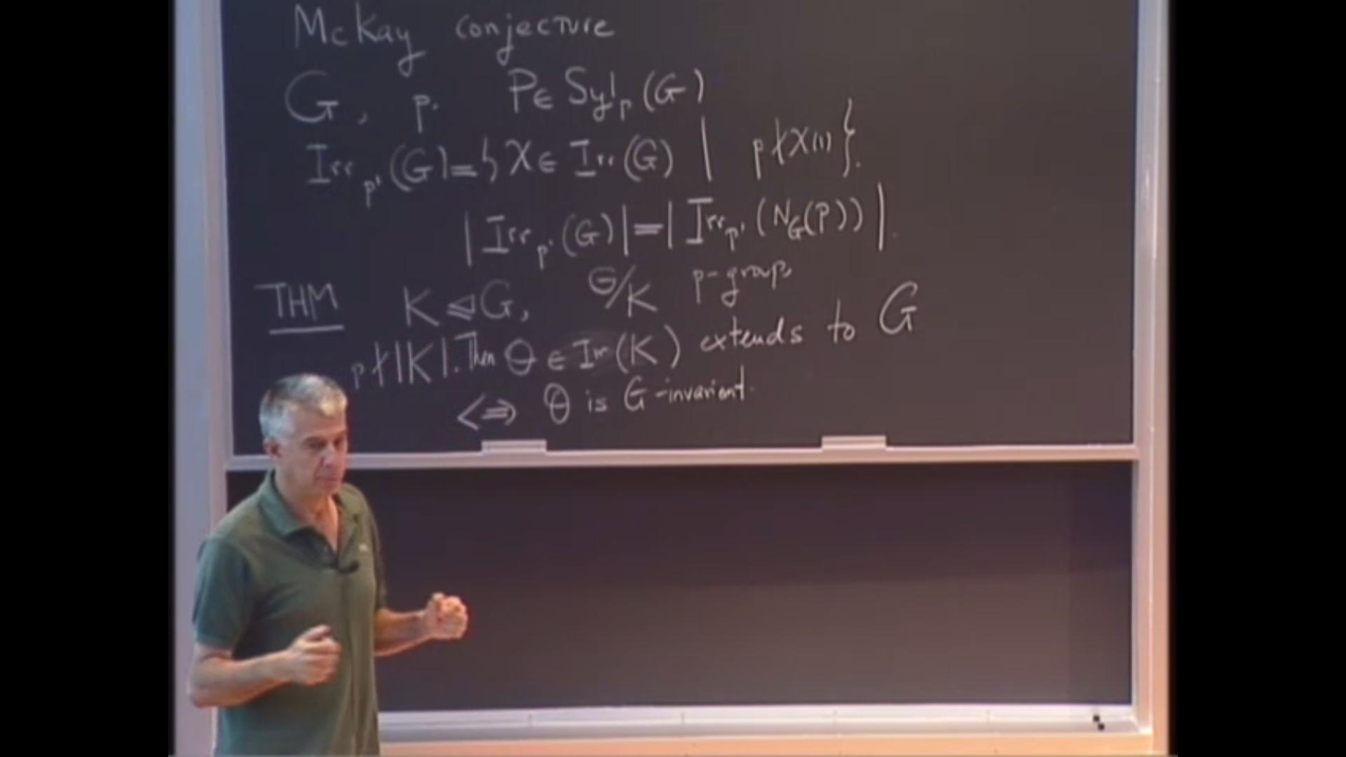 An Introduction To Character Theory And The McKay Conjecture, lecture 16 Thumbnail