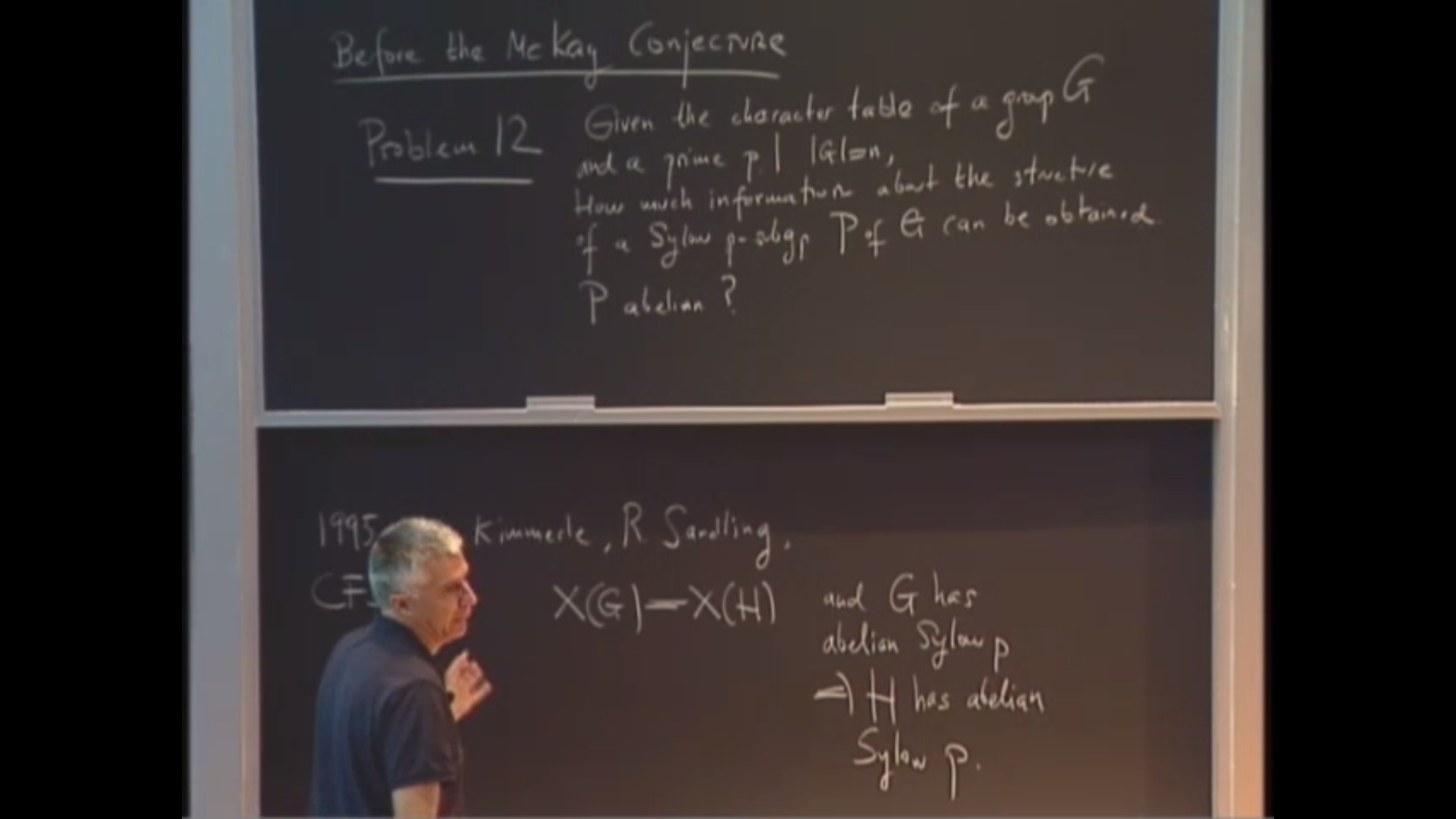 An Introduction To Character Theory And The McKay Conjecture, lecture 18 Thumbnail