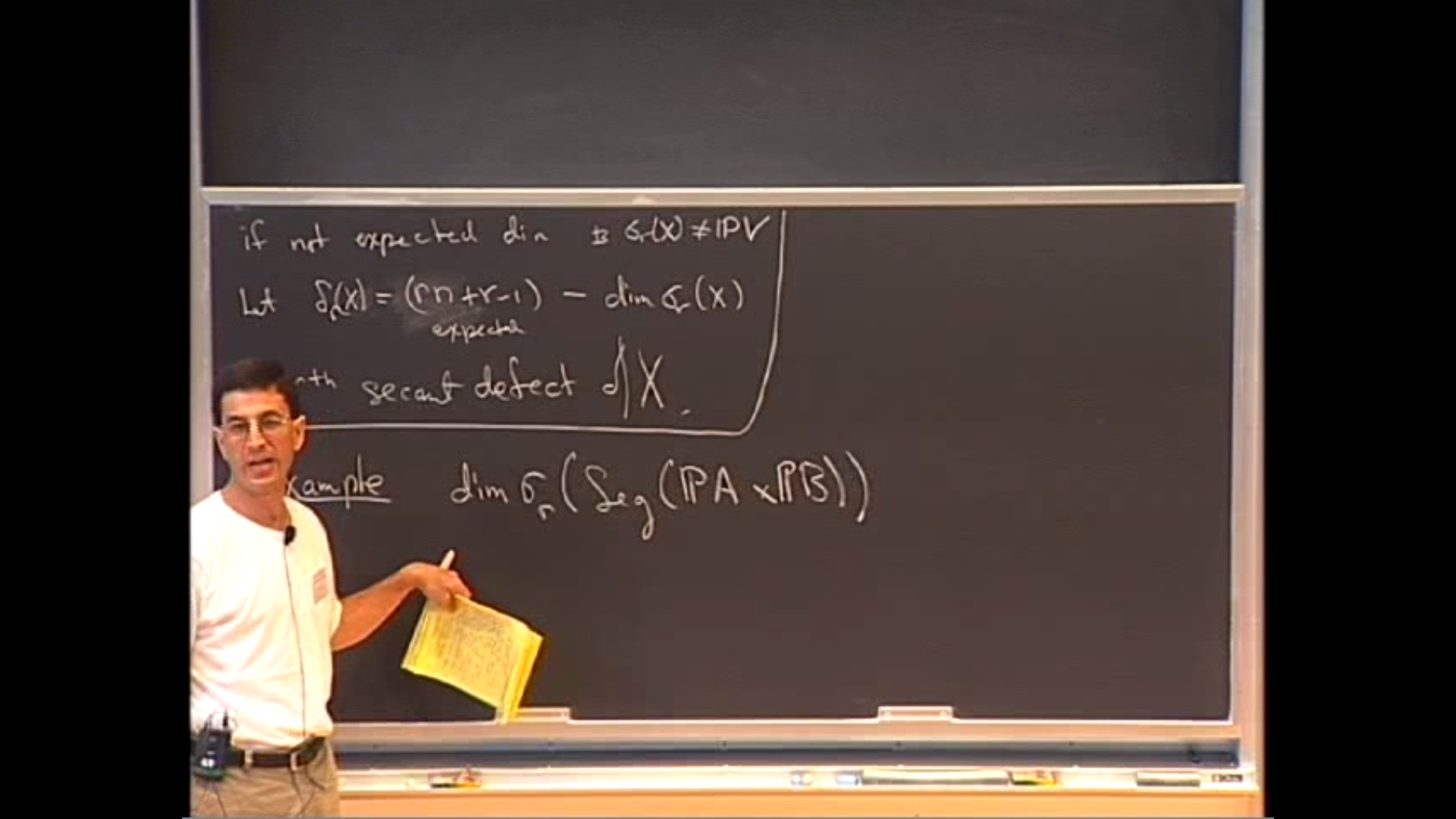 Finish Chap 3 - Terracini's lemma cont'd and applications to computing the dimension of secant varieties Thumbnail