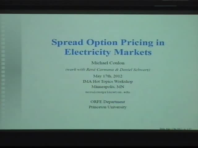 Spread Option Pricing in Electricity Markets Thumbnail