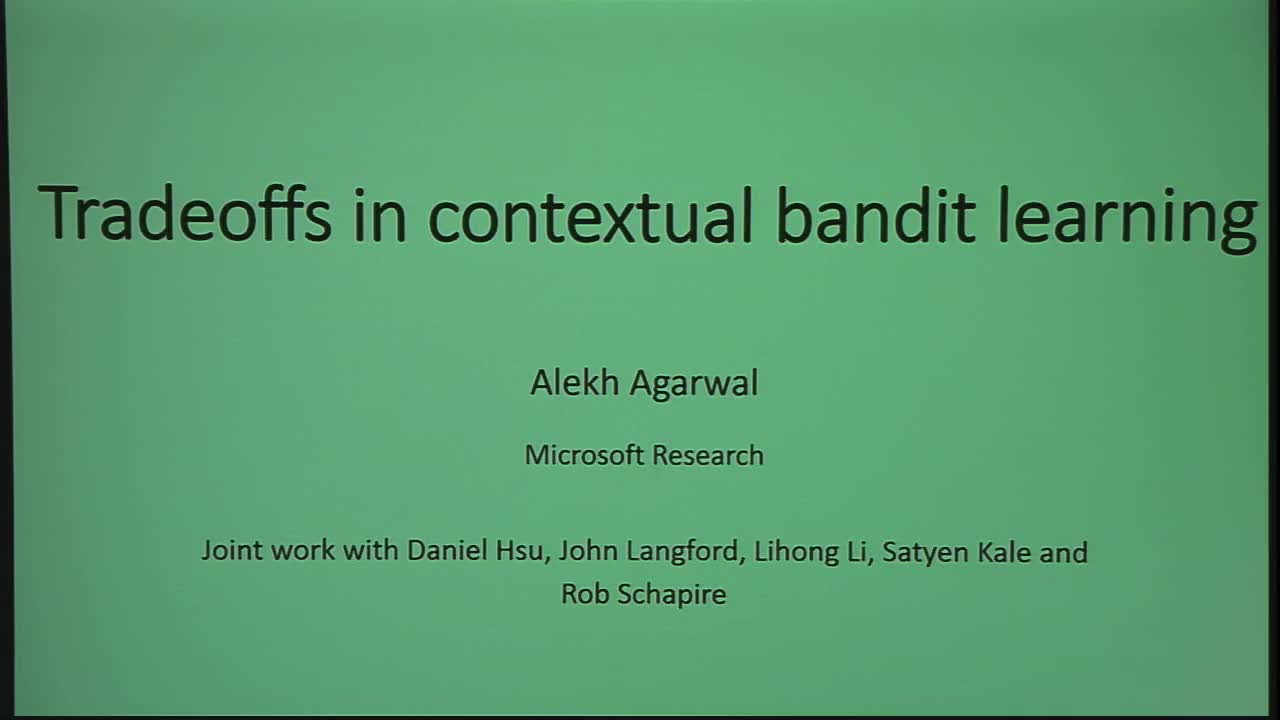 Tradeoffs in Contextual Bandit Learning Thumbnail