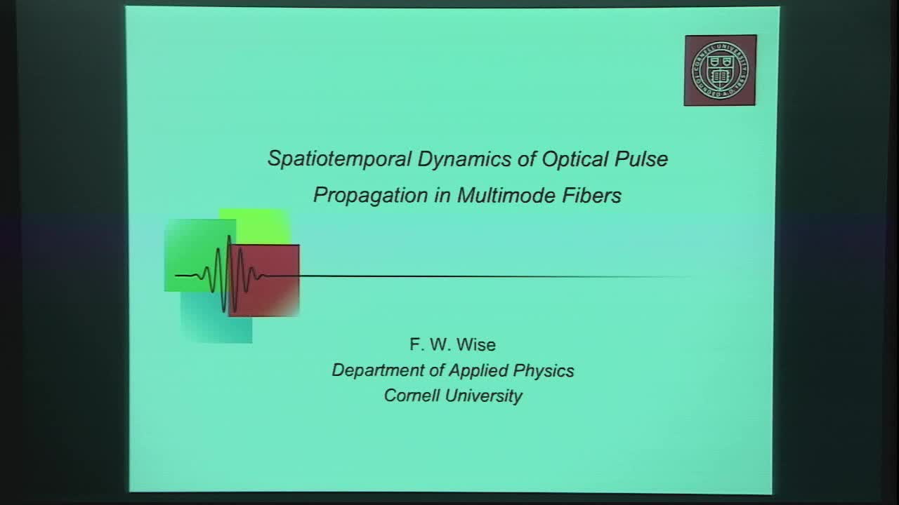 Spatiotemporal Dynamics of Optical Pulse Propagation in Multimode Fibers Thumbnail