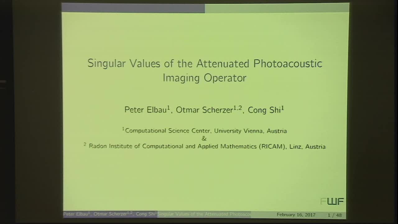 Singular Values of the Attenuated Photoacoustic Imaging Operator Thumbnail