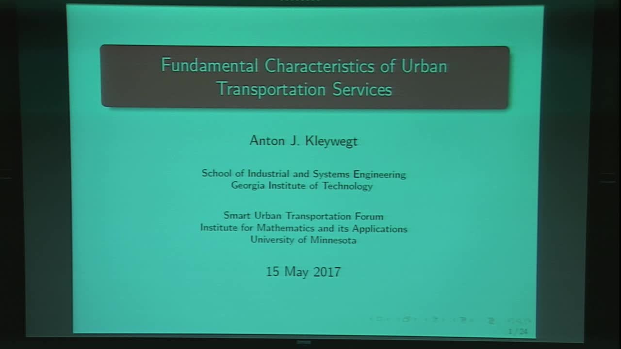 Fundamental Characteristics of Urban Transportation Services Thumbnail