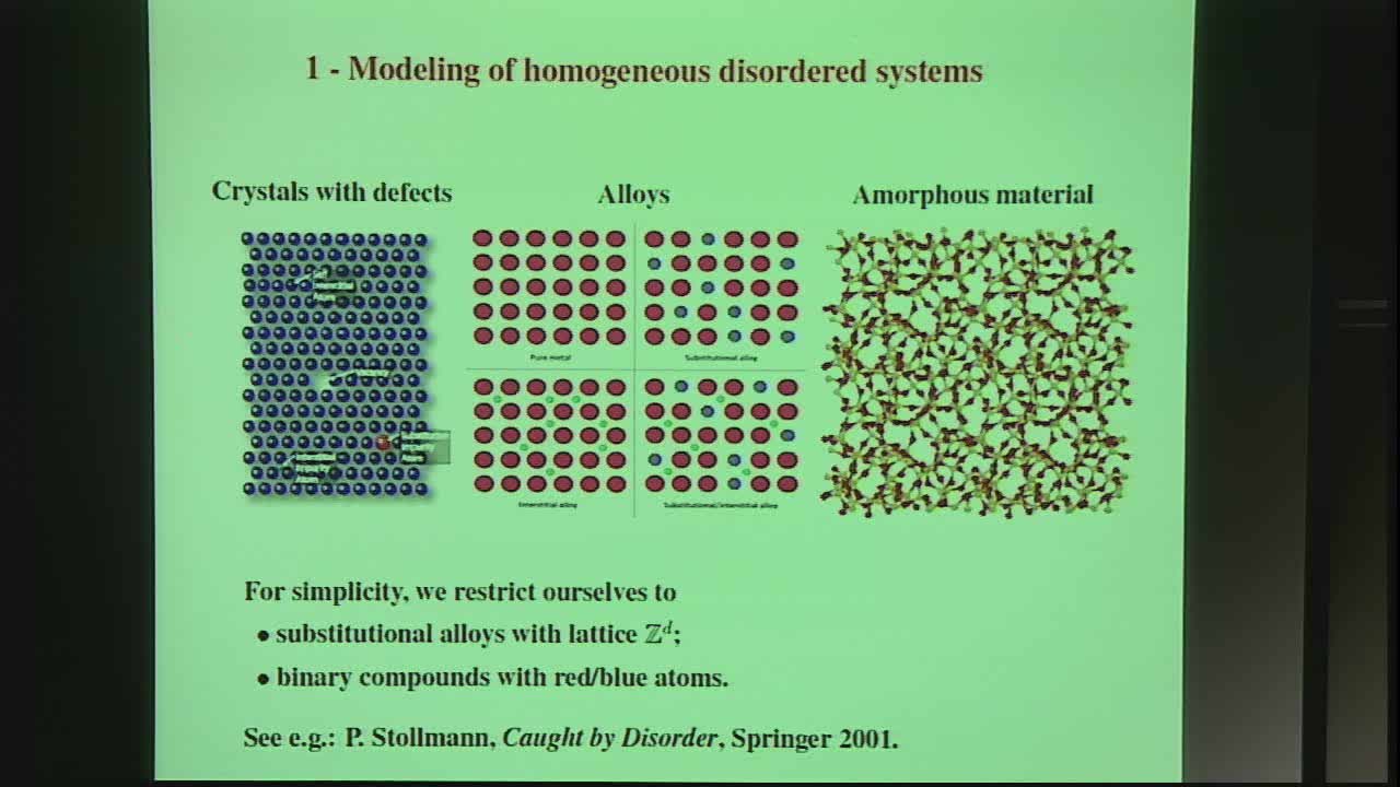 Incommensurate and disordered quantum systems Thumbnail