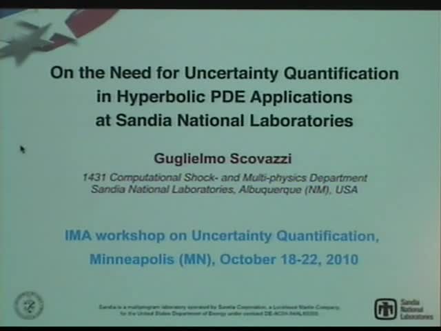 On the need for uncertainty quantification in hyperbolic PDE applications at Sandia National Laboratories Thumbnail