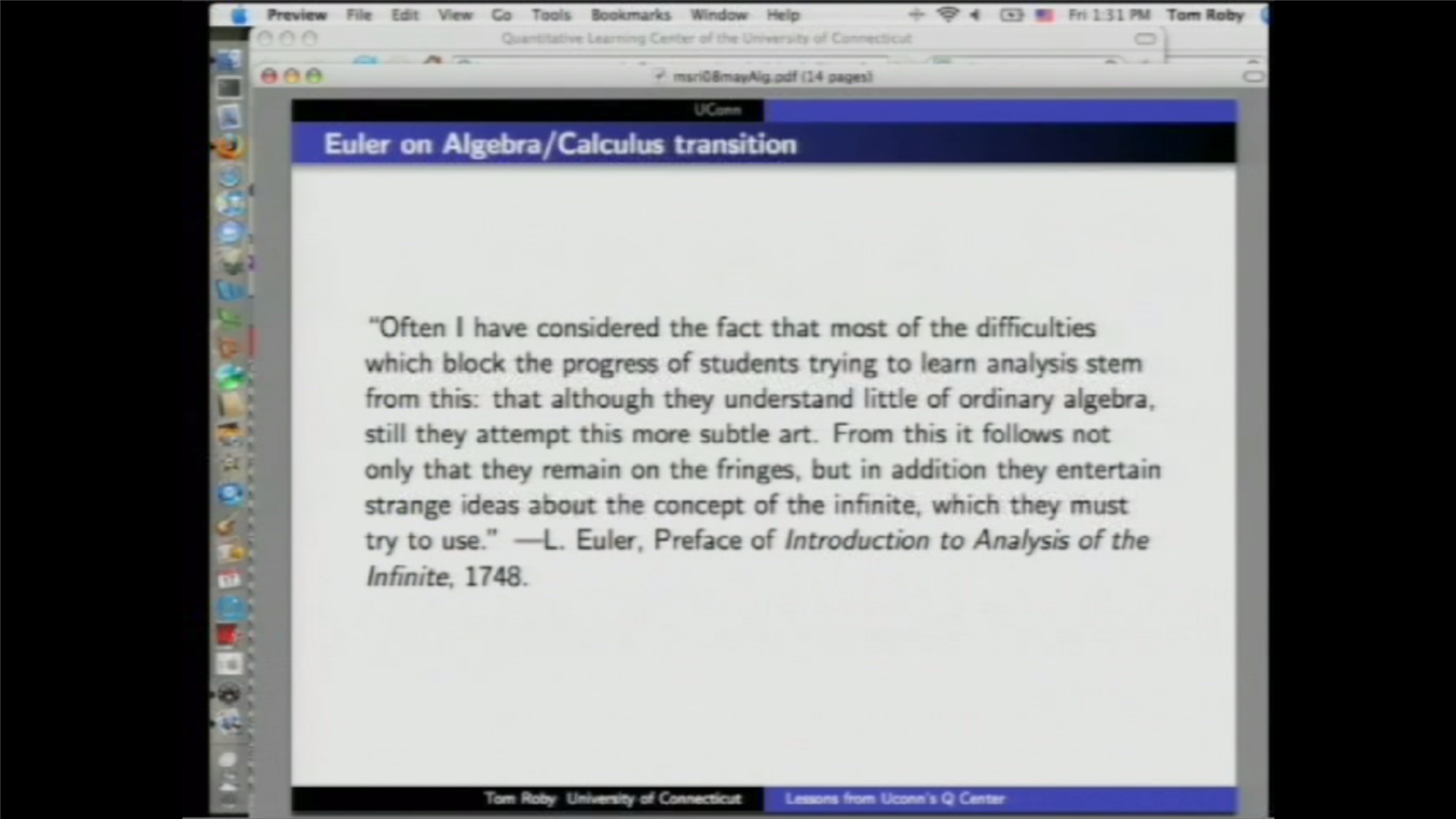 What Algebraic understandings are essential for success in beginning collegiate mathematics? Thumbnail