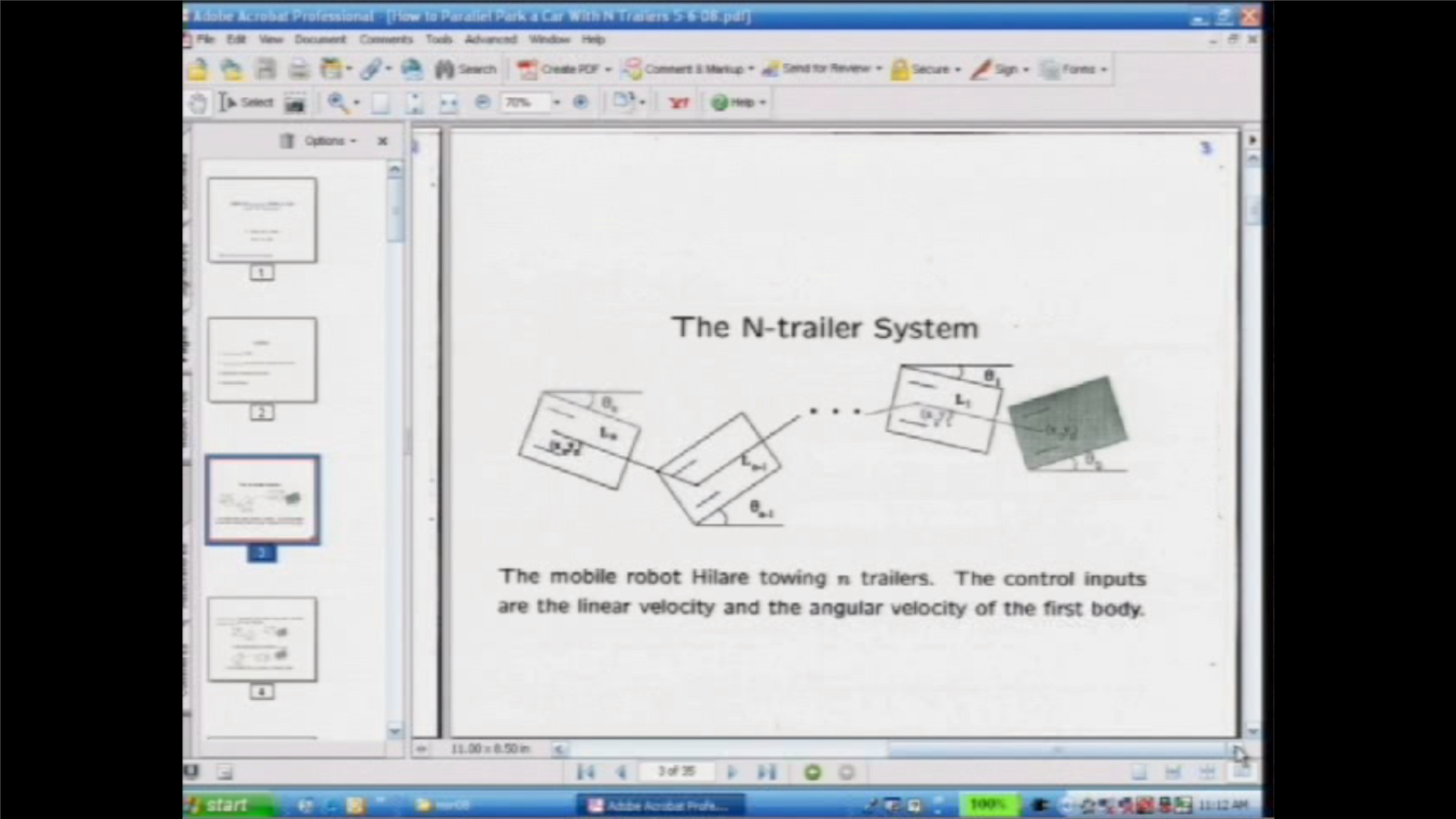 Parking cars with N trailers and Nonholonomy: reflections on the applications of BC3G Thumbnail