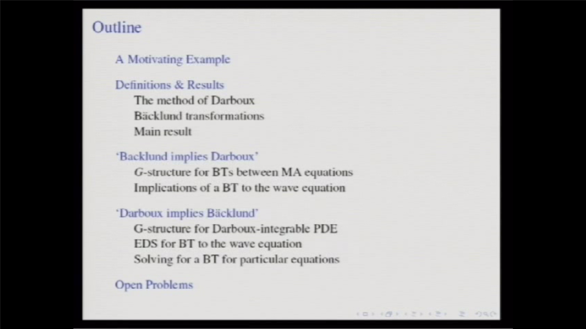 Backlund Transformations and Darboux Integrability for Nonlinear Wave Equations Thumbnail