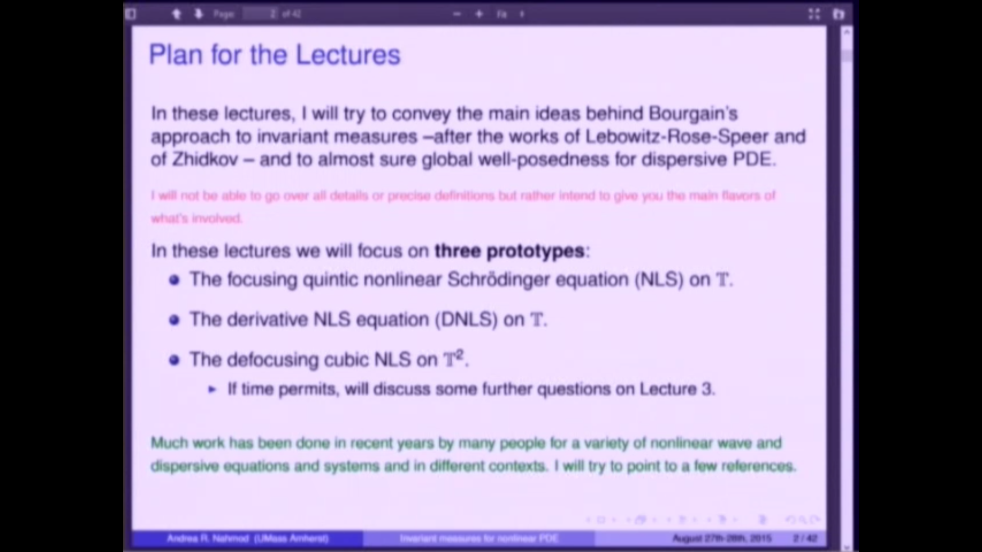 Invariant Measures for nonlinear PDE Thumbnail