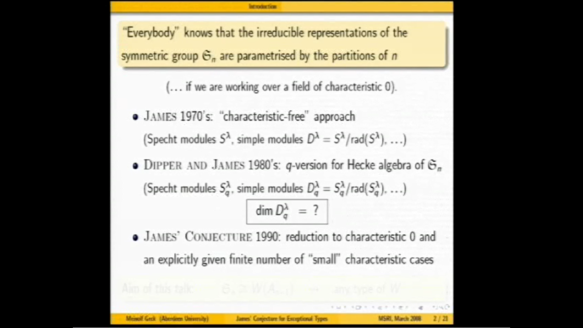 James' conjecture for Hecke algebras of exceptional type Thumbnail