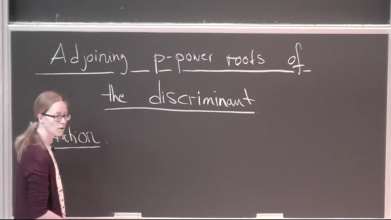 Adjoining p-power roots of the discriminant Thumbnail