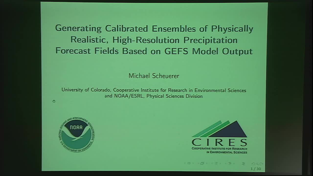 Generating Calibrated Ensembles of Physically Realistic, High-Resolution Precipitation Forecast Fields Based on GEFS Model Output Thumbnail