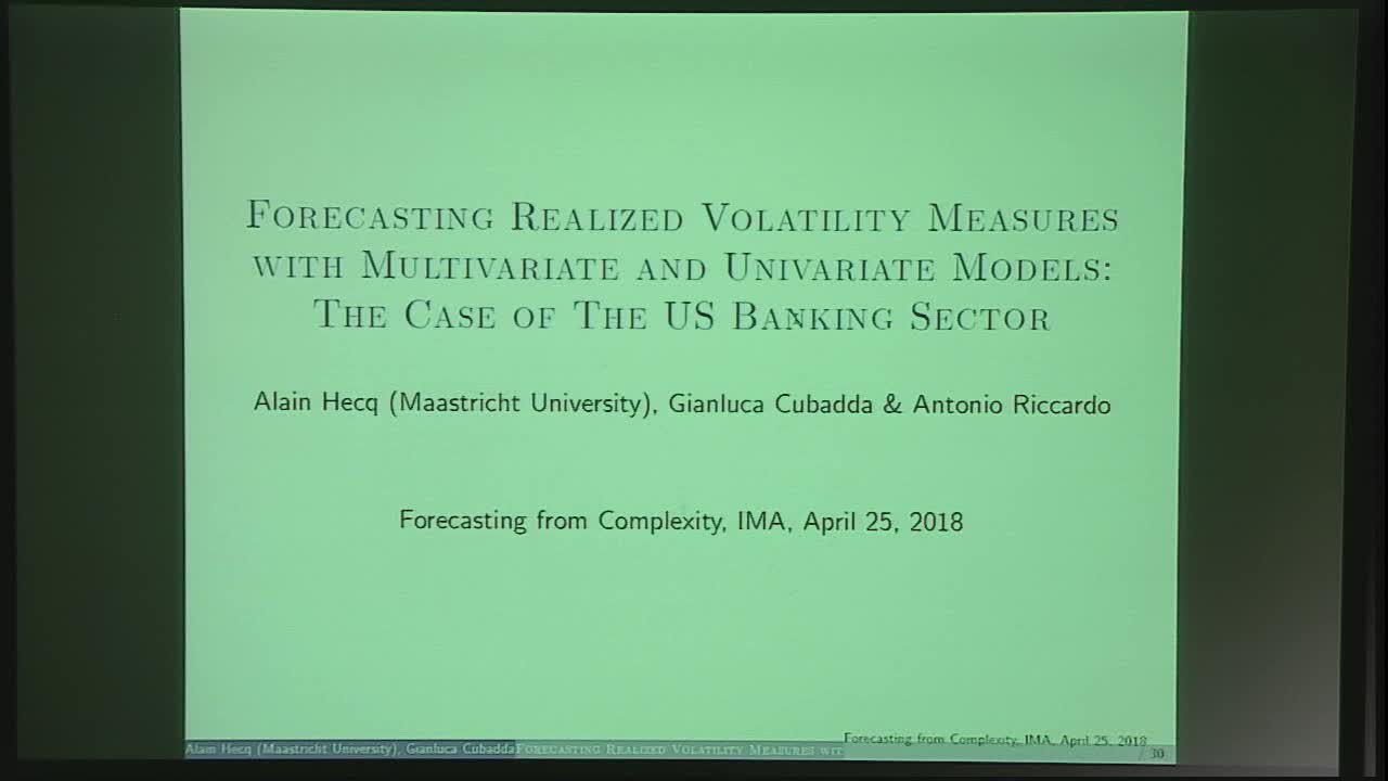 Forecasting Realized Volatility Measures with Multivariate and Univariate Models: The Case of The US Banking Sector Thumbnail