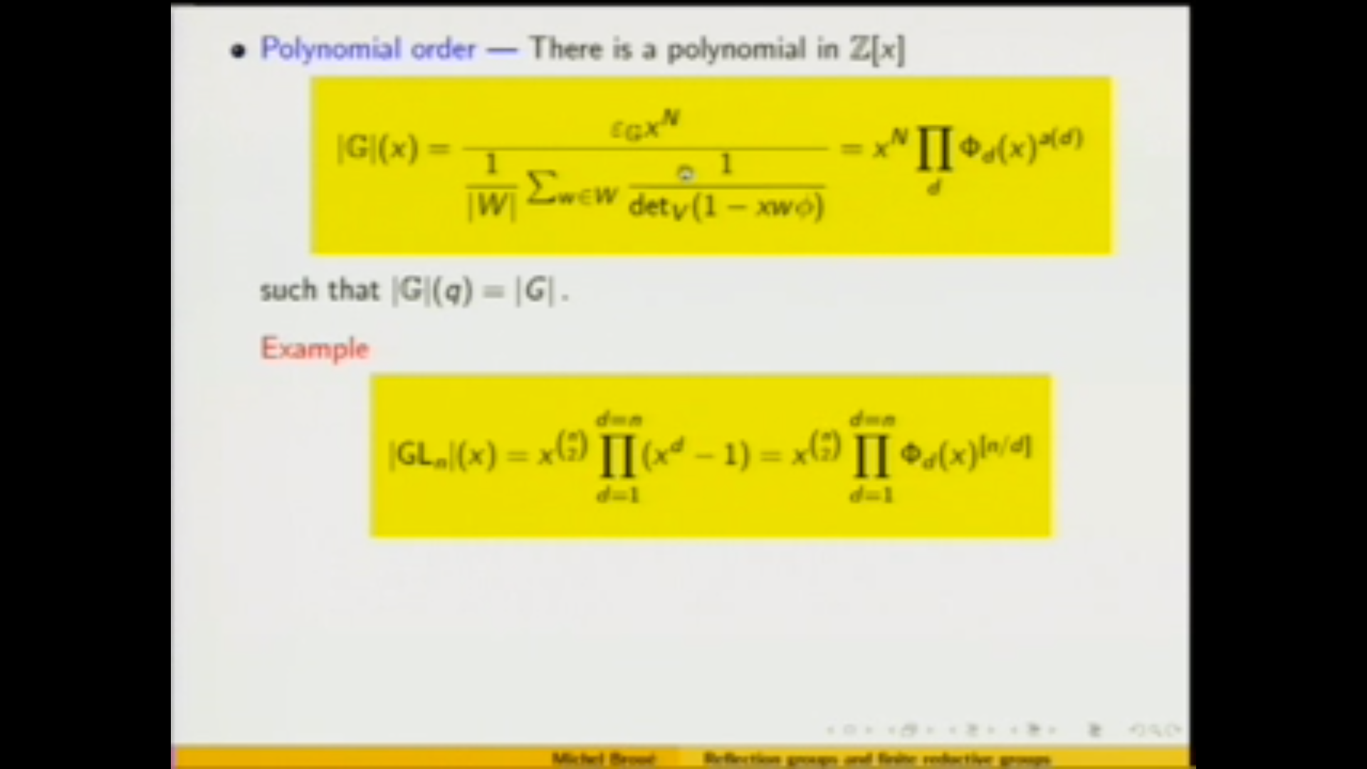 Complex Reflection Groups in Representations of Finite Reductive Groups, 2 Thumbnail