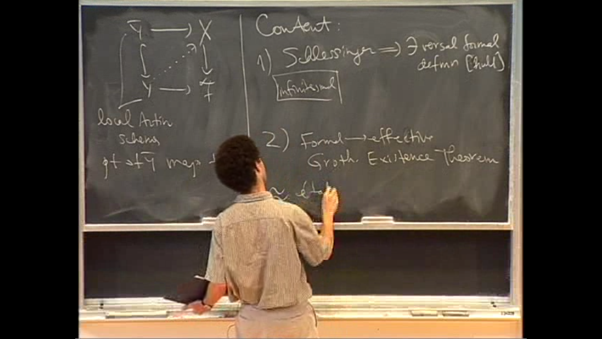 Deformation Theory and Moduli in Algebraic Geometry, lecture 25 Thumbnail