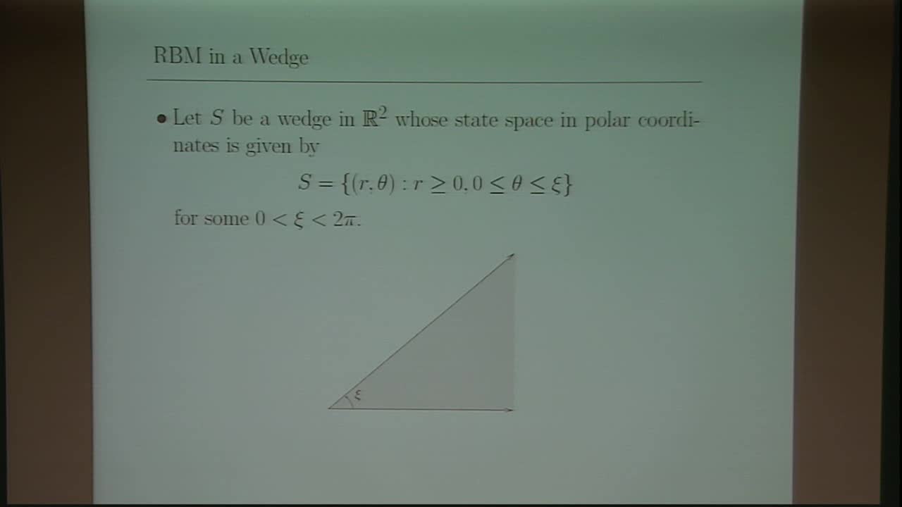 A Dirichlet Process Characterization of RBM in a Wedge Thumbnail