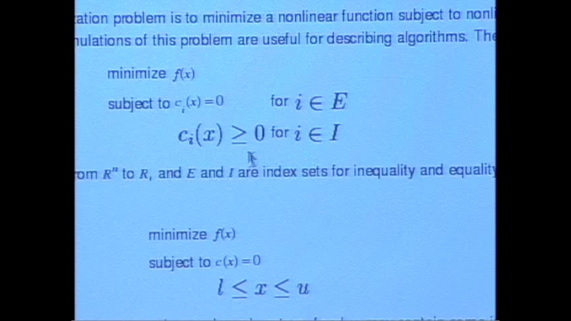 Continuous Optimization and Applications: Graduate Course - Lecture 3 Thumbnail