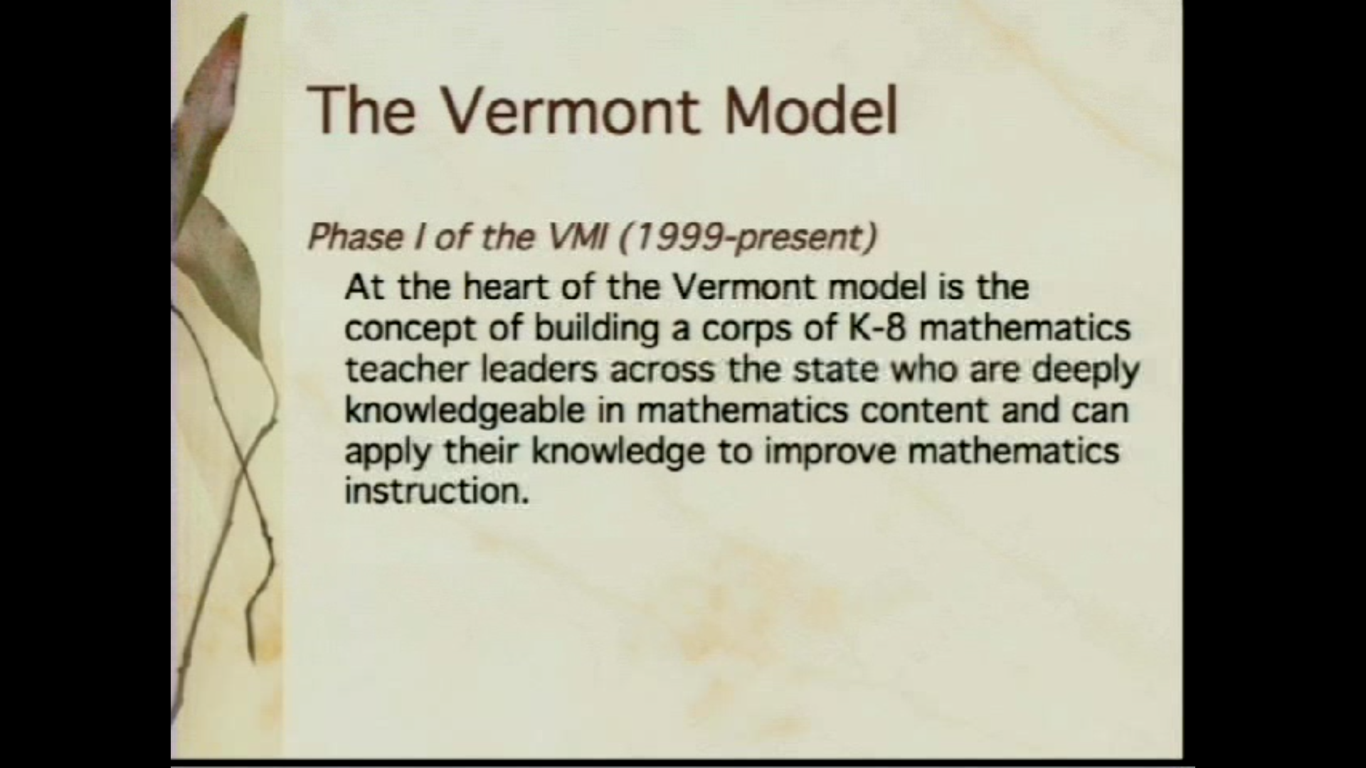 The Vermont Mathematics Initiative Thumbnail