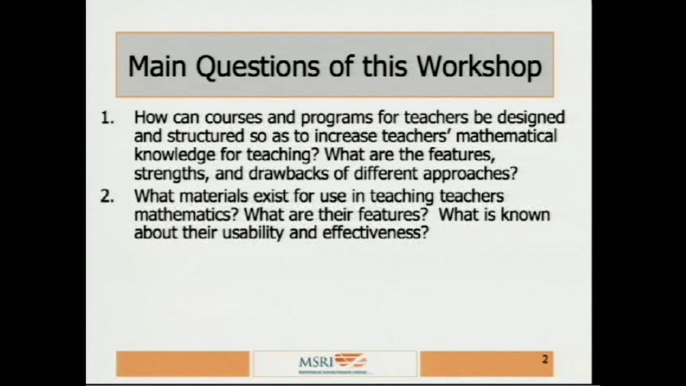 Final thoughts about teaching teachers mathematics Thumbnail