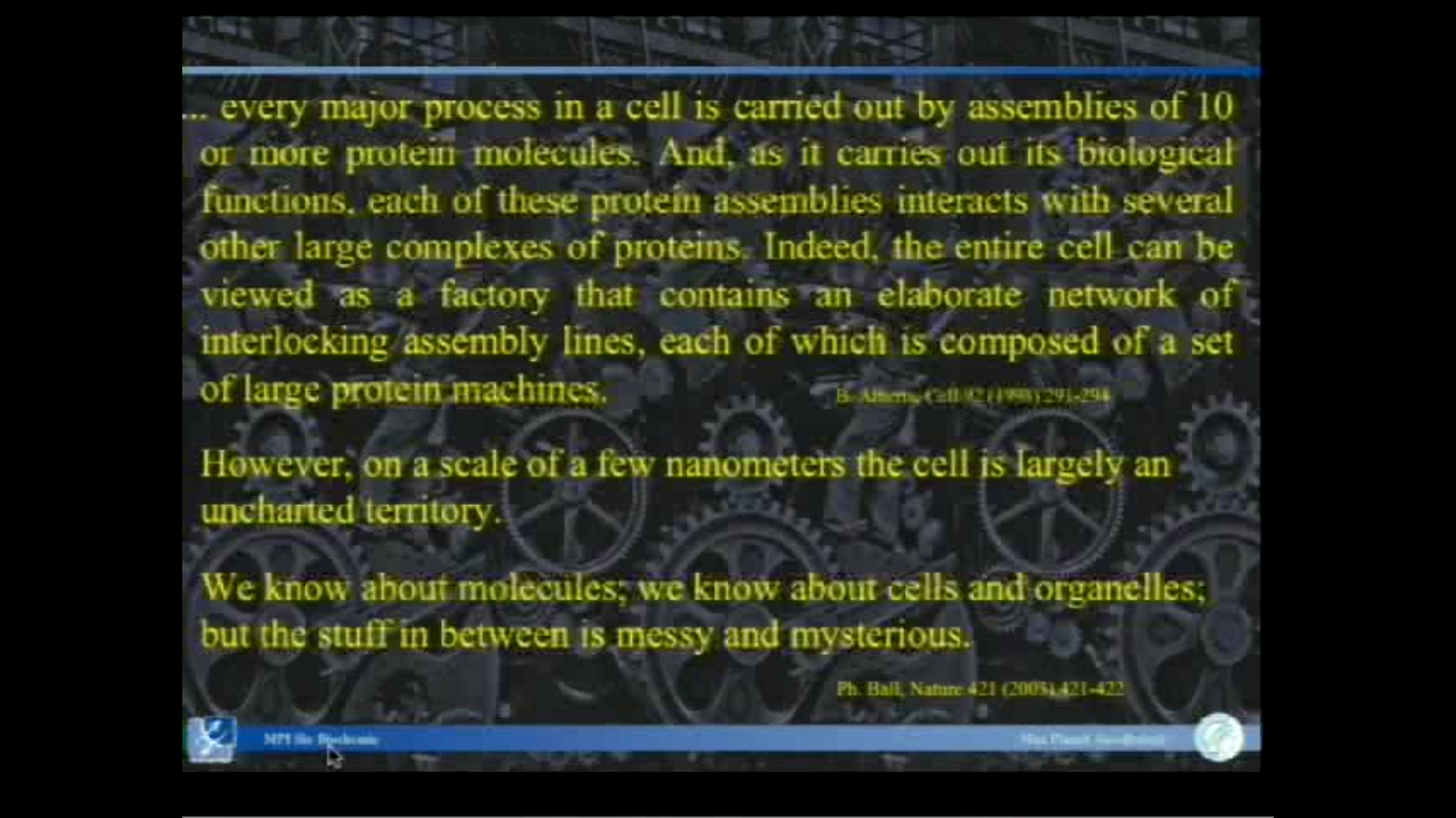 Mapping Molecular Landscapes Inside Cells by Cryoelectron Tomography - part 1 Thumbnail