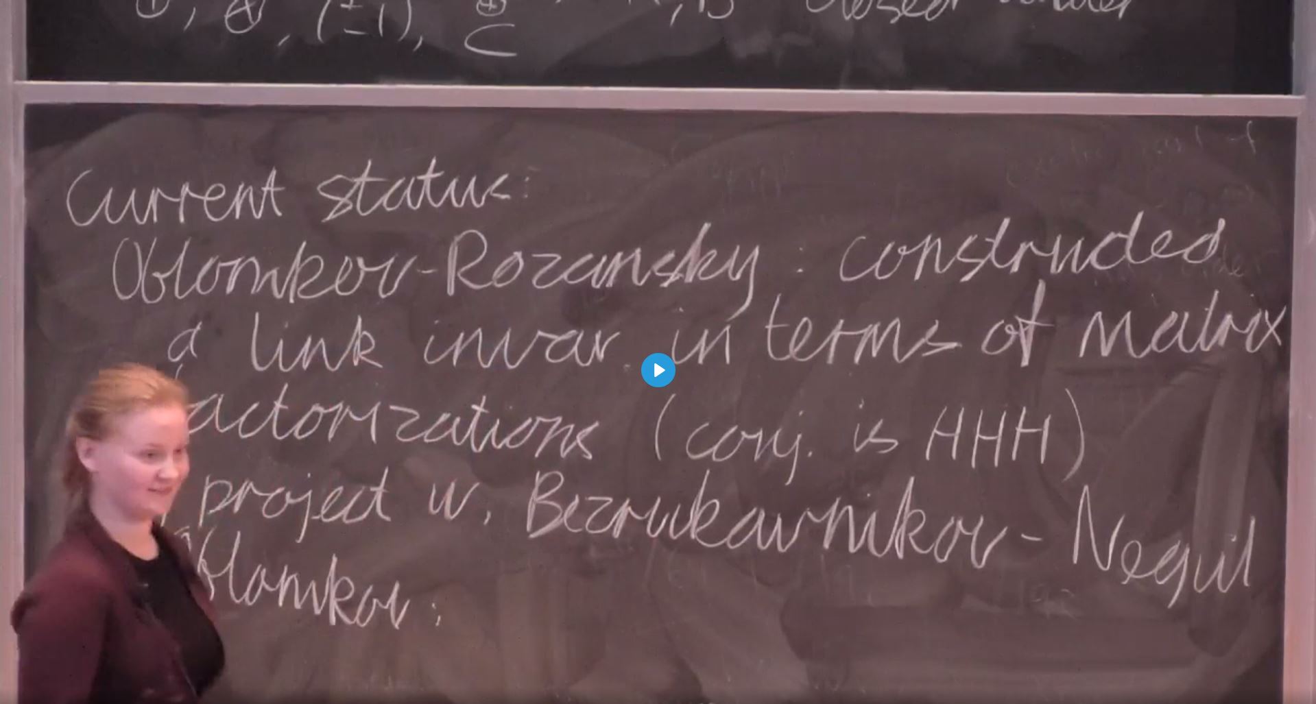 Connections For Women: Derived Algebraic Geometry, Birational Geometry And Moduli Spaces - 20 Minute Talks (Tina Kanstrup) Thumbnail