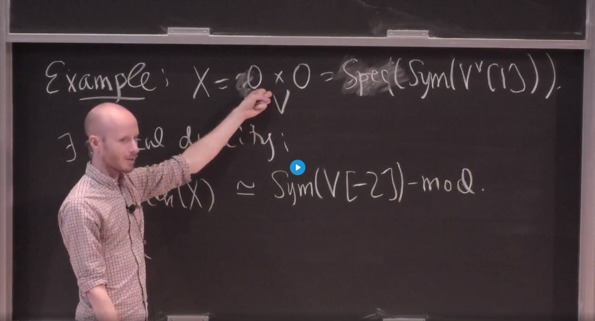 Introductory Workshop: Derived Algebraic Geometry And Birational Geometry And Moduli Spaces - The notion of singular support in DAG and its applications III Thumbnail