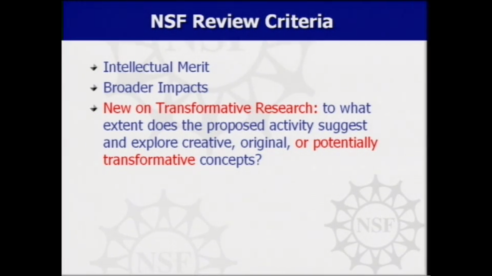 NSF Panel Thumbnail