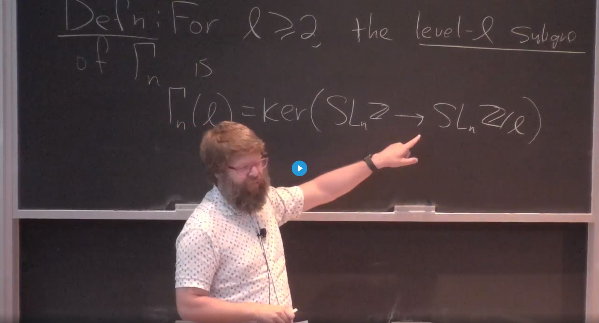 Summer School-Representation Stability: Putman Lecture Series (Talk #5) Thumbnail